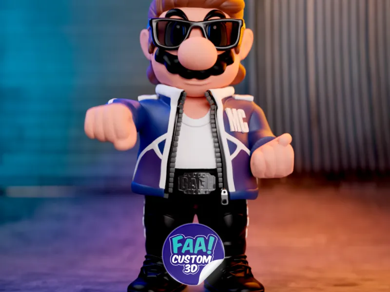 Mario Cage (Mario Bross) (Johnny Cage) - Mortal Kombat 2
