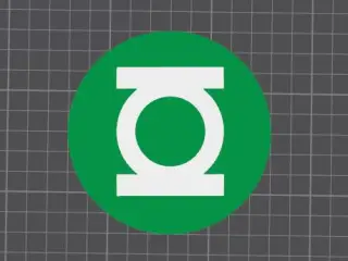 Green lantern Inspired Coaster