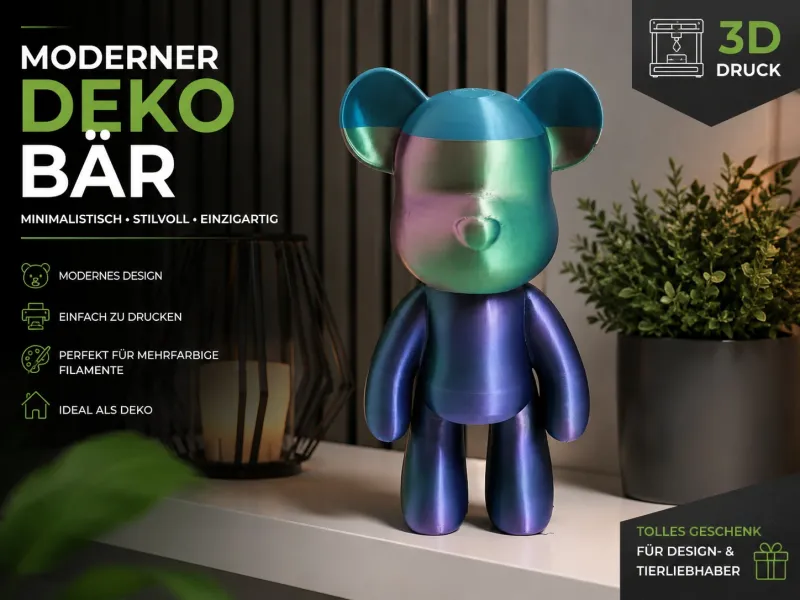 🐻 Moderner Deko-Bär