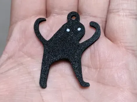 Vervloekte katten sleutelhanger (boos als fuk meme)