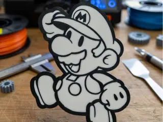 Super Mario Bross Llavero Paper