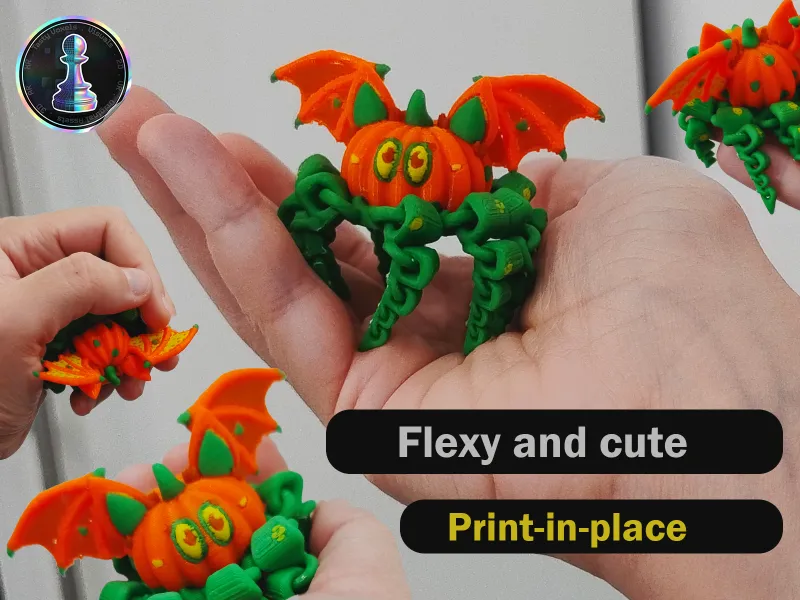 Pumpktobat the cute halloween flexy toy