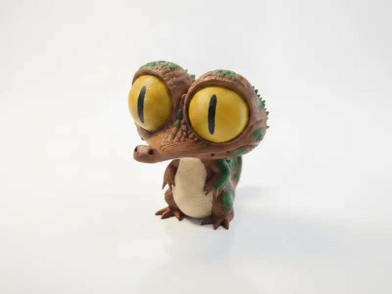 Cute Alligator Figurine Chibi 3D Printable