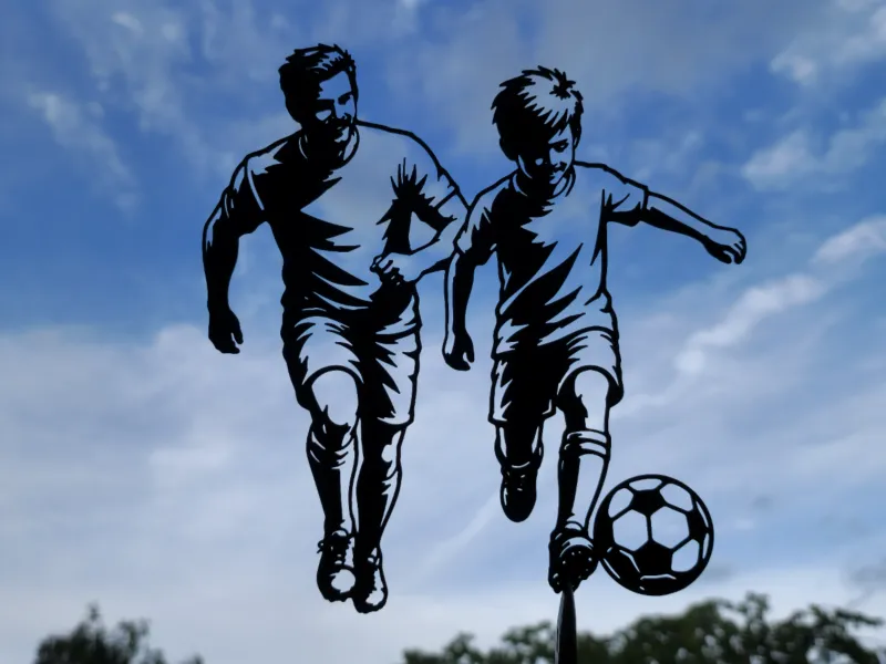 Father and Son Soccer Wall Art Decor