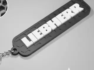 Liebherr logo keychain