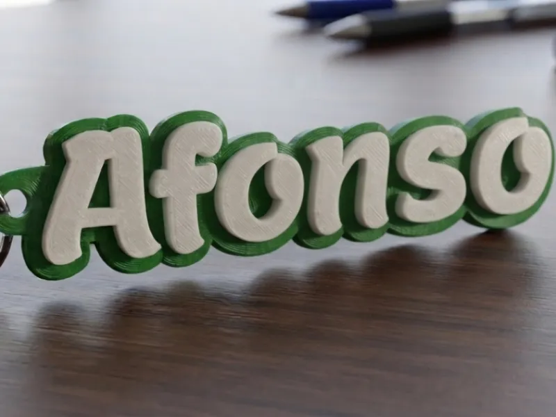 Chaveiro Personalizado 3D - "Afonso"