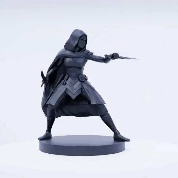 3D Printer Files | 3MF File | Female Assassin - Stealthy Operative ...