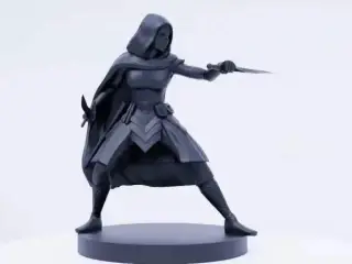 Female Assassin - Stealthy Operative Figure