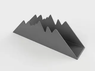 Mountain-shaped napkin holder