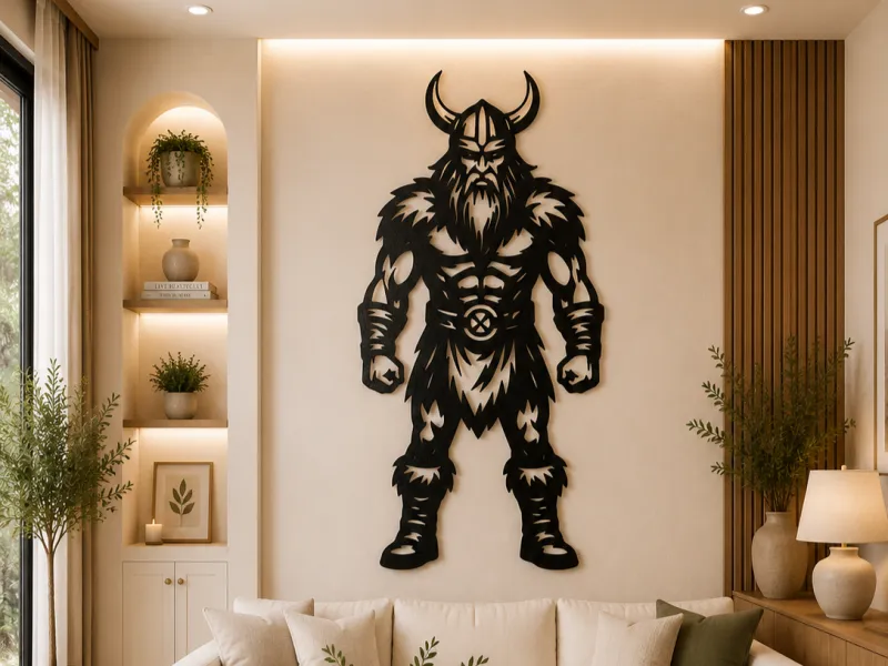 Viking Warrior 2D Wall Art