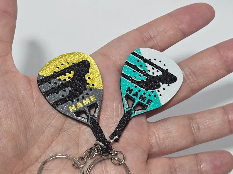 カスタム Bullpadel Hack パデルラケットキーチェーン