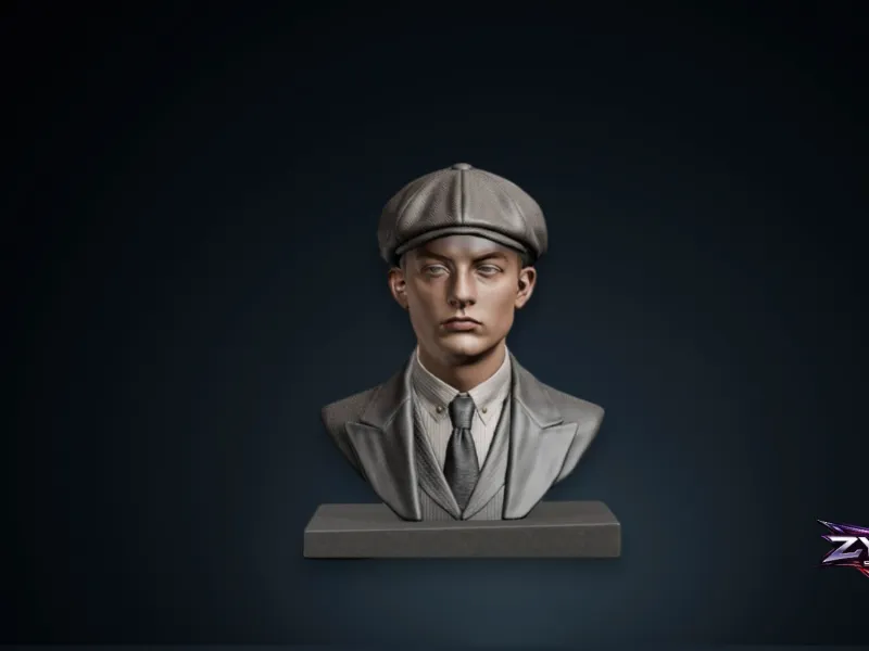Finn Shelby Bust STL Peaky Blinders 3D Print Sculpture Model