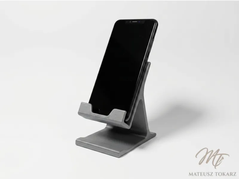 Minimalist Phone Stand | Charging Cable Hole