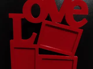Modern LOVE Multi-Photo Frame - No Supports Needed