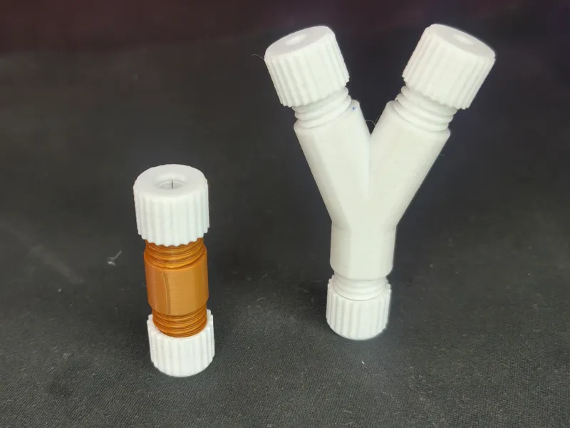 Adaptador de 6mm para 4mm e conector em Y para mangueira de ar ou tubo de PTFE