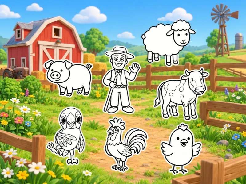 GRANJA DE ZENON - Para colorear