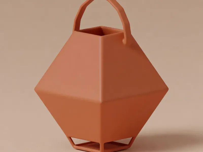 Low-Poly-Festlaterne