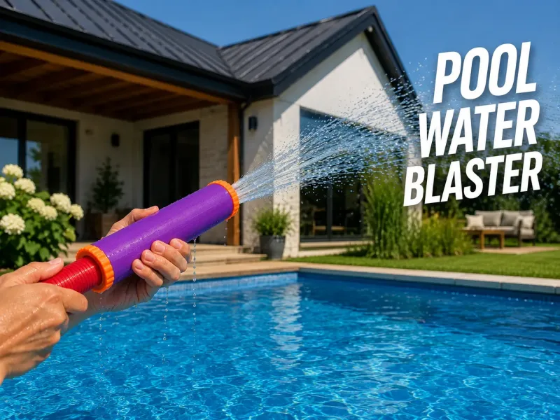 Langstrecken-Wasserpistole – Pool Blaster (Vollständig gedruckt)