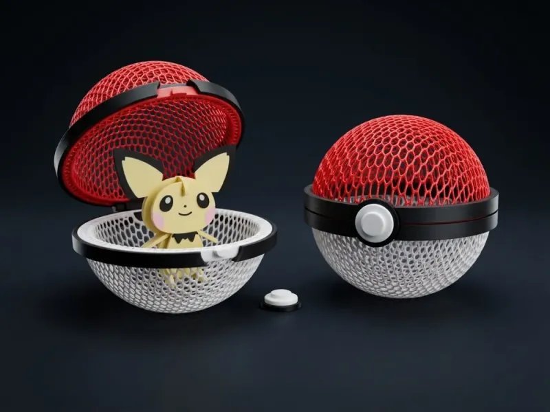 Pokébola termoformada