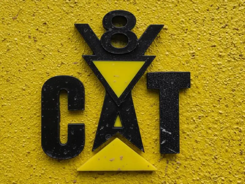 CATERPILLAR V8 EMBLEM