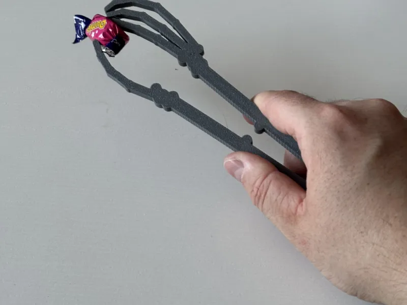Skeleton Hand Candy Grabber Tongs