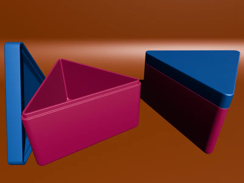 Triangle Succulent Planter BOX V3D ID-75