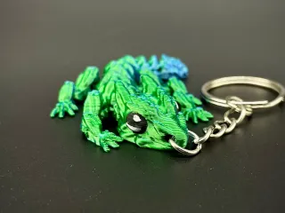 Little Grass Dragon Keychain 🐉 - Articulated