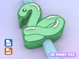 Straw Topper balloon snake-0