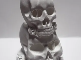 Stacked skulls