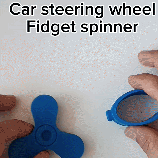 Car steering wheel fidget spinner
