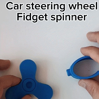 Car steering wheel fidget spinner