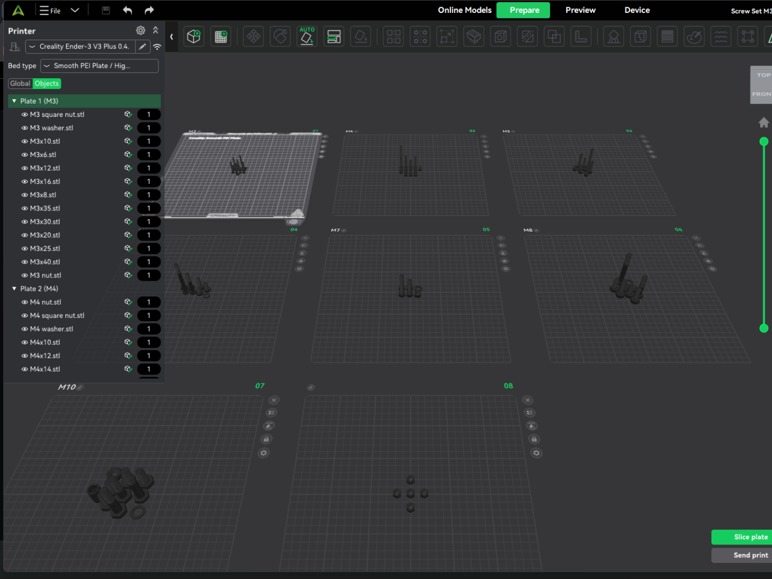 Printable ISO 4017 Screw Set - Tools - PLA - 3D printed product - фото 3