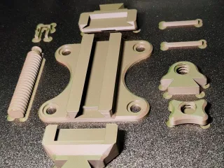 Modular Mini Bench Vise with Suction Cups