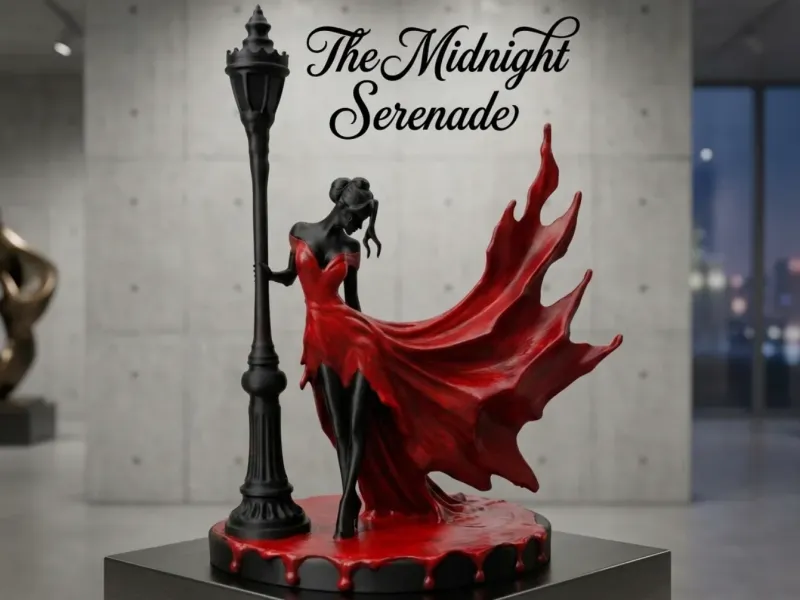 Midnight woman statue