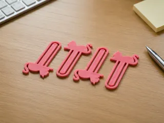 Cat laying down bookmark