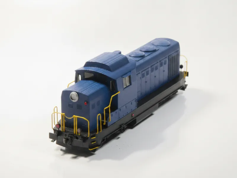 Cargo Train Locomotive Vehicle 3D Printable