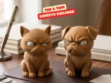 TIM & TOM (SIDEEYE SIBLINGS) / CUTE & FUNNY SCULPTURES-0