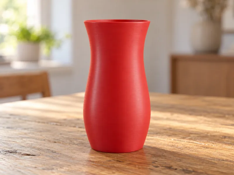 Hexagonale geschwungene Vase