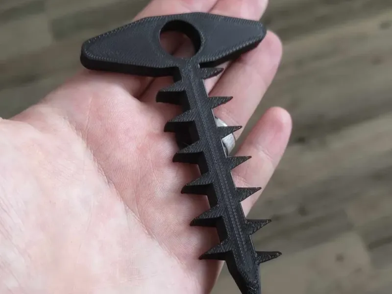 Tent Anchor (Twist) (easy to print)