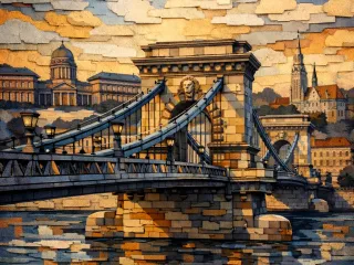 Hungarian Chain Bridge (Lánchíd) Fantasy Hueforge
