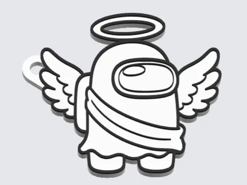 Angel Among Us keychain