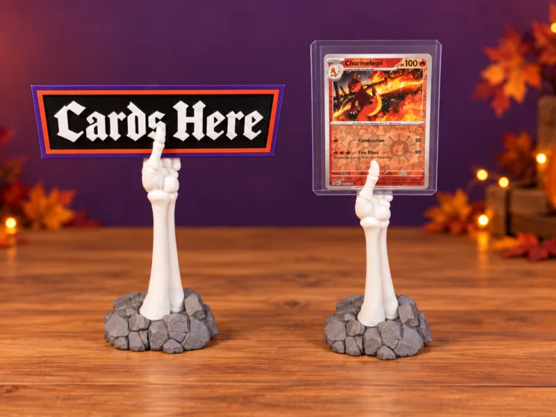 Halloween Skeleton Hand sign/Card  holder