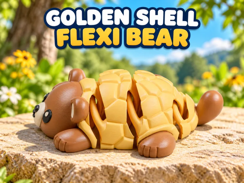 Braunbär Schildkröte Flexi Fidget Spielzeug