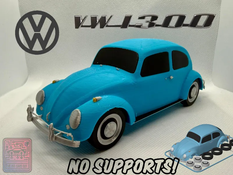 VW Beetle Käfer Bausatz-Karte (1:24 Maßstab)