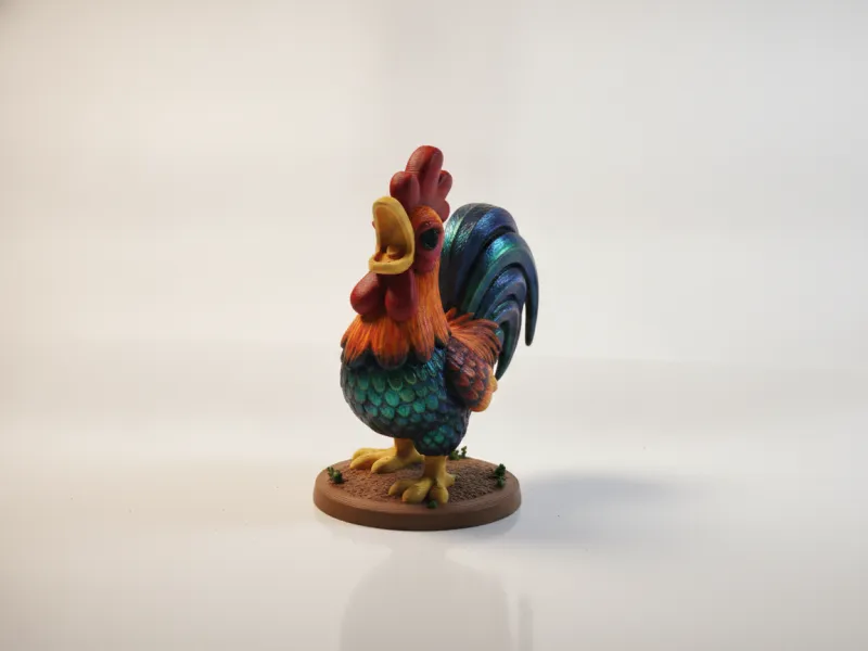 Cute Rooster Crowing