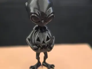 Cute Halloween Alien With Pumpkin