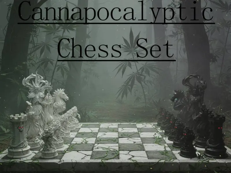 🌿 The Cannapocalypse Chess Set: A Budding Ruin