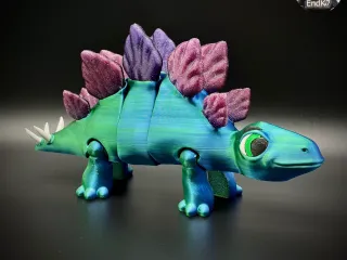 Articulated Stegosaurus - separated Parts Puzzle!