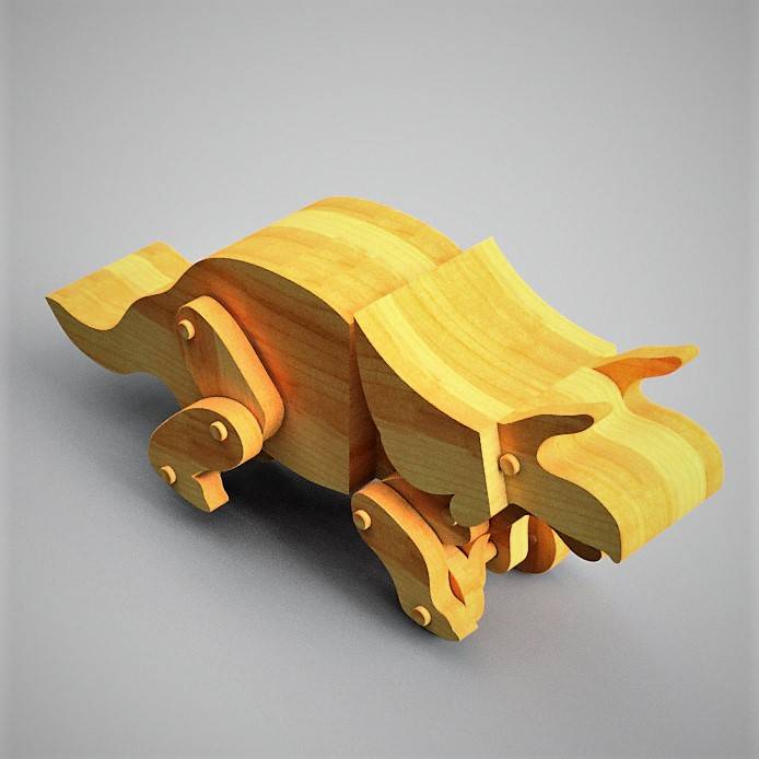 Animated Triceratops