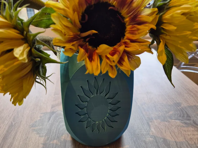 Sunflower vase